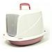 Lettiera Toilette Per Gatti Con Coperchio E Sportello 45x36x32,5cm Mod 700098 Rosa - Foto miniatura 1