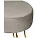 Pouf Salotto Camera Rotondo Design Moderno Modello Velvet In Tinta Unita Vari Colori Pouf Beige - Foto miniatura 4