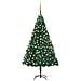 Albero Di Natale Preilluminato Con Palline Verde 240 Cm Pvc - Foto miniatura 1