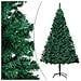 Albero Di Natale Preilluminato Con Palline Verde 240 Cm Pvc - Foto miniatura 2