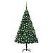Albero Di Natale Preilluminato Con Palline Verde 240 Cm Pvc - Foto miniatura 4