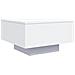 Tavolino Da Salotto Bianco 55x55x31 Cm In Legno Multistrato - Foto miniatura 2
