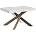 Tavolo Allungabile 90x130/390 Cm Volantis Telaio Gambe 4 Colori (c) - Bianco Frassino - Foto miniatura 5