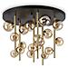 Plafoniera Contemporanea Perlage Metallo Nero 18 Luci G9 15w 3000k Ip20 - Foto miniatura 1