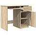 Scrivania Rovere Sonoma 86x49x76 cm in Legno Multistrato - Foto miniatura 5