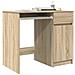 Scrivania Rovere Sonoma 86x49x76 cm in Legno Multistrato - Foto miniatura 7