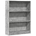 Libreria Grigio Cemento 80x24x109 Cm In Legno Multistrato - Foto miniatura 2