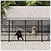 Gabbia per Cani da Esterno con Tetto in Acciaio 7,51 mù² - Foto miniatura 2