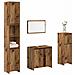 Set Mobili Da Bagno 4 Pz Legno Antico In Legno Multistrato - Foto miniatura 1
