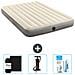 Set Materassino Gonfiabile - 203x152x25 Cm - Beige - Include Accessori Coordinati Cb7 - Foto miniatura 1