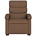 Poltrona Alzapersona Reclinabile Elettrica Marrone Tessuto - Foto miniatura 8