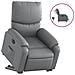 Poltrona Alzapersona Reclinabile Grigio in Similpelle - Foto miniatura 1