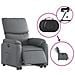 Poltrona Alzapersona Reclinabile Grigio in Similpelle - Foto miniatura 5