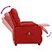 Poltrona Reclinabile Elettrica Rosso Vino in Similpelle - Foto miniatura 6