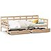 Dormeuse con Cassetti 90x200 cm Legno Massello Pino - Foto miniatura 1