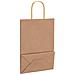 Sacchetti di Carta 250 pz con Manici Marrone 21x11x31 cm - Foto miniatura 9
