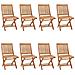 Lusso Casadino -  Sedie Da Giardino Pieghevoli Con Cuscini 8 Pz Massello Di Teak - Foto miniatura 1
