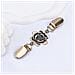 Clip Vintage Per Scialle - Fermaglio Antiscivolo Per Maglioni E Cardigan Gold - Foto miniatura 2