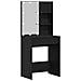 Set Tavolo da Trucco con cassetto Rovere nero 60 x 40 x 140 cm - Foto miniatura 6