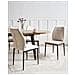 Set Di 4 Sedie Da Pranzo Rocheport Tessuto Beige Chiaro - Foto miniatura 1