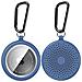Confezione Da 2 Custodie Protettive In Tpu Compatibili Con Apple Airtag Con Gancio Portachiavi Blue - Foto miniatura 1
