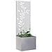 Vaso da Giardino con Pannello Decorativo Argento 50 x 140 cm - Foto miniatura 2