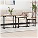Tavolo da caffè nesting 3 pcs rovere artigianale - Foto miniatura 2