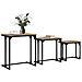 Tavolo da caffè nesting 3 pcs rovere artigianale - Foto miniatura 3