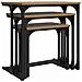 Tavolo da caffè nesting 3 pcs rovere artigianale - Foto miniatura 5
