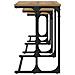 Tavolo da caffè nesting 3 pcs rovere artigianale - Foto miniatura 7