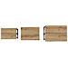 Tavolo da caffè nesting 3 pcs rovere artigianale - Foto miniatura 8