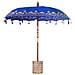 Parasol Balinese 260 Blu 210-220 cm Cotone e legno massello - Foto miniatura 1