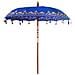 Parasol Balinese 260 Blu 210-220 cm Cotone e legno massello - Foto miniatura 4