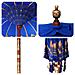 Parasol Balinese 260 Blu 210-220 cm Cotone e legno massello - Foto miniatura 9