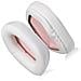 Cuscinetti Auricolari Di Ricambio In Pelle Proteica Compatibili Con Cuffie Cablate Xiberia K03 - Set Da 2 White - Foto miniatura 2