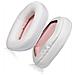 Cuscinetti Auricolari Di Ricambio In Pelle Proteica Compatibili Con Cuffie Cablate Xiberia K03 - Set Da 2 White - Foto miniatura 3