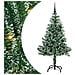 Albero di Natale Artificiale Imbiancato con Luci LED 150 cm - Foto miniatura 1
