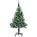 Albero di Natale Artificiale Imbiancato con Luci LED 150 cm - Foto miniatura 3