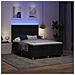 Letto a Sorgente LED con materasso Nero 140 x 200 cm Tessuto - Foto miniatura 5