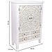 Armadio In Legno Con 4 Cassetti E 2 Ante 68x27,5x101h Cm - Foto miniatura 3