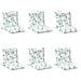 Cuscino per Sedia Lowback 6 pcs Bianco 100 x 50 x 7 cm Oxford - Foto miniatura 1