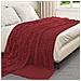 Coperta Rosso Bordeaux 240 x 220 cm Panno - Foto miniatura 3