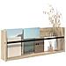 Scaffale per riviste Rovere Sonoma 80 x 12 x 30 cm - Foto miniatura 3