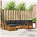 Set divani 6 pcs Naturale e Antracite Legno di Acacia Massello - Foto miniatura 2