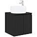 Mobile Lavabo da Parete Nero 49,5 x 44,5 x 66 cm - Foto miniatura 1
