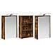 Set di Armadi da Bagno con lo scaffale 3 pcs 126 x 16 x 62.5 cm - Foto miniatura 5
