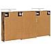 Set di Armadi da Bagno con lo scaffale 3 pcs 126 x 16 x 62.5 cm - Foto miniatura 9