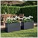 Vaso da giardino 2 pz Antracite 80 x 30 x 40 cm - Foto miniatura 2