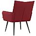 Poltrona Rosso Vino Similpelle - Foto miniatura 4