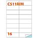 Cf1600 Etichette 105x37 Rim - Foto miniatura 2